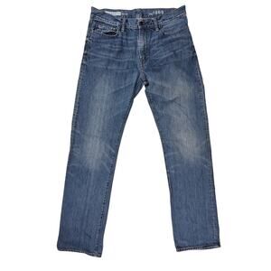 Gap 1969 Authentic Relaxed Straight Jeans 33x34 100% Cotton